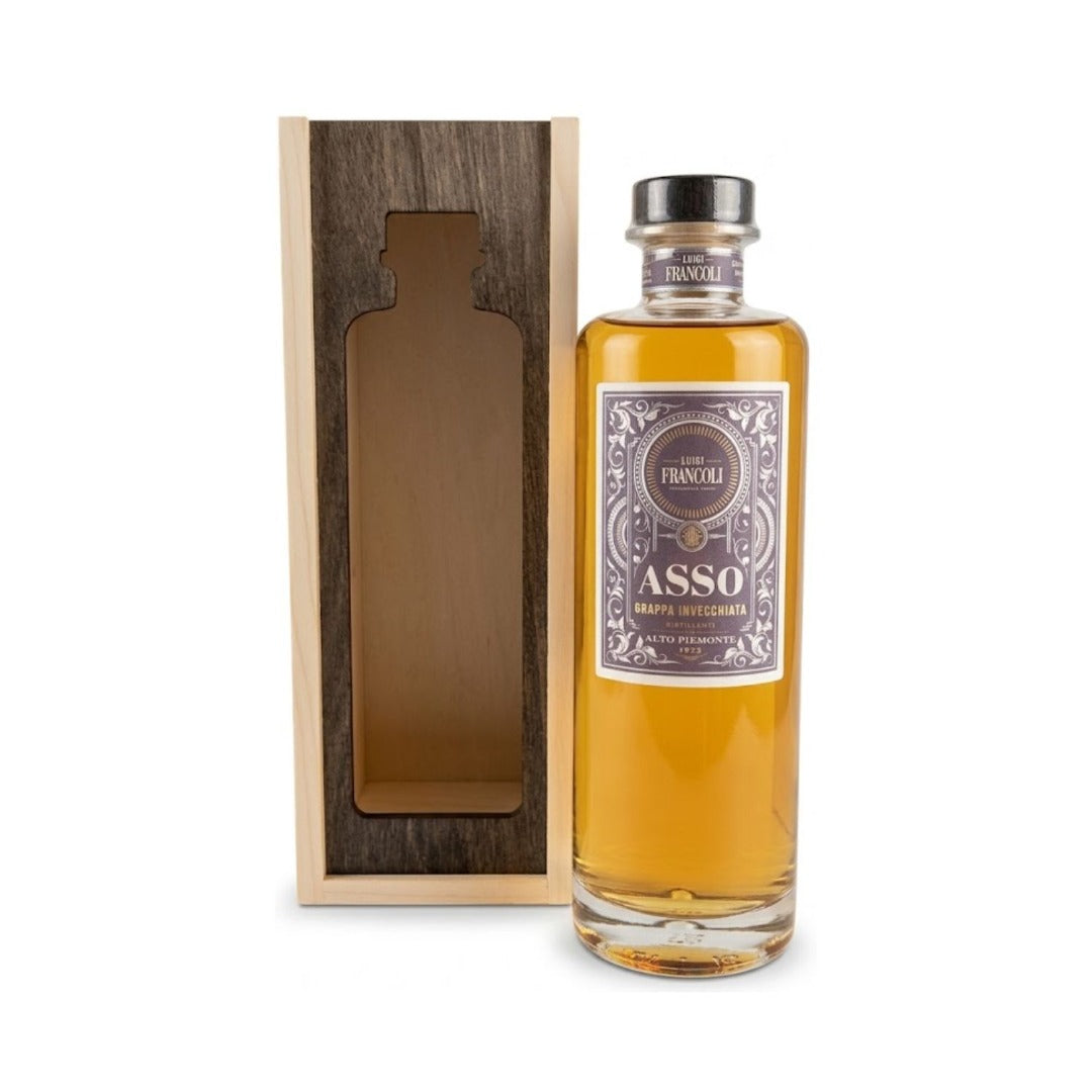 GRAPPA ASSO INVECCHIATA COFANETTO LEGNO - LUIGI FRANCOLI