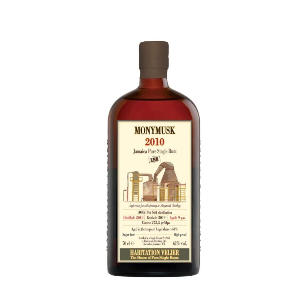 RUM JAMAICA PURE SINGLE RUM MONYMUSK 2010 EMB