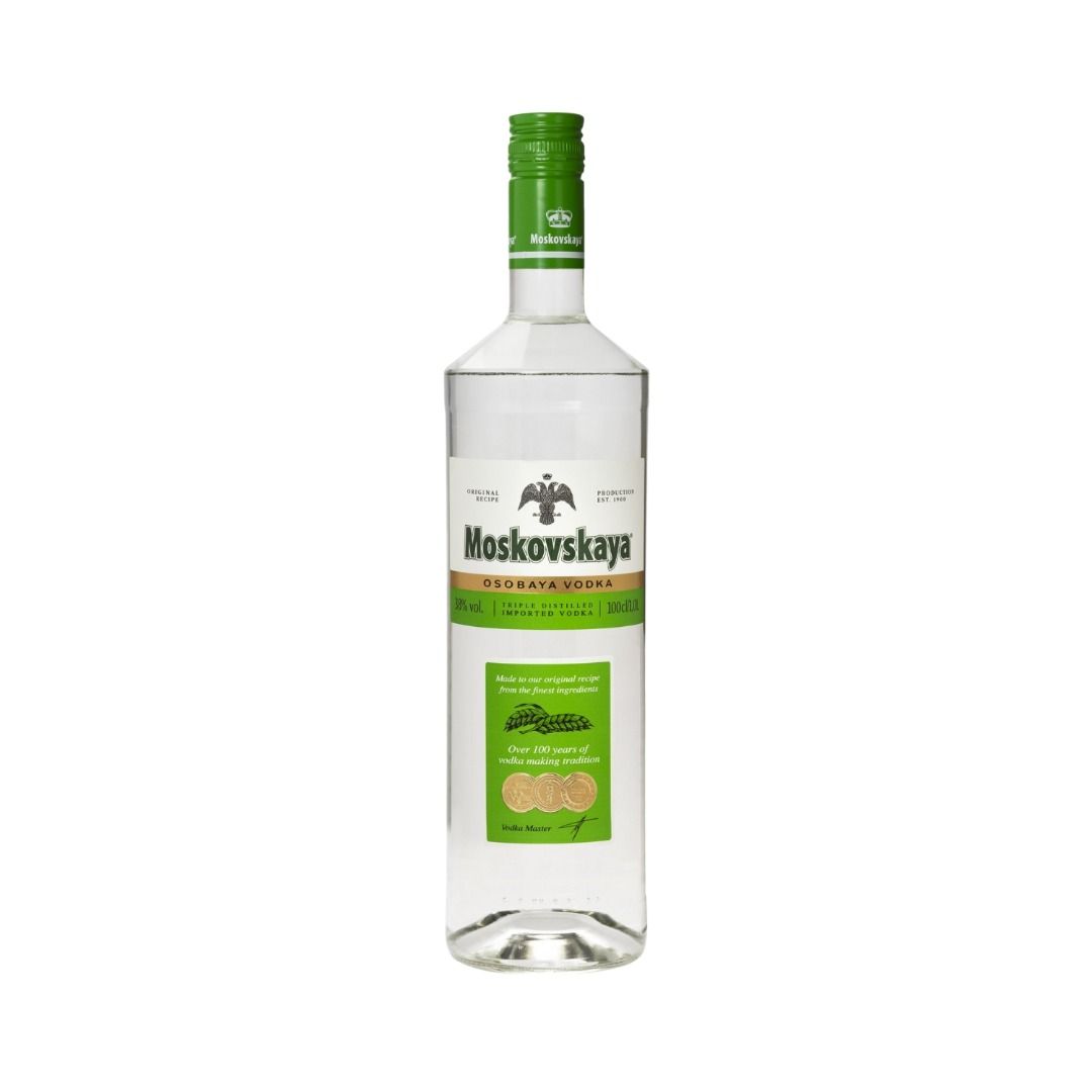 MOSKOVSKAYA OSOBAYA VODKA 1 LITRO
