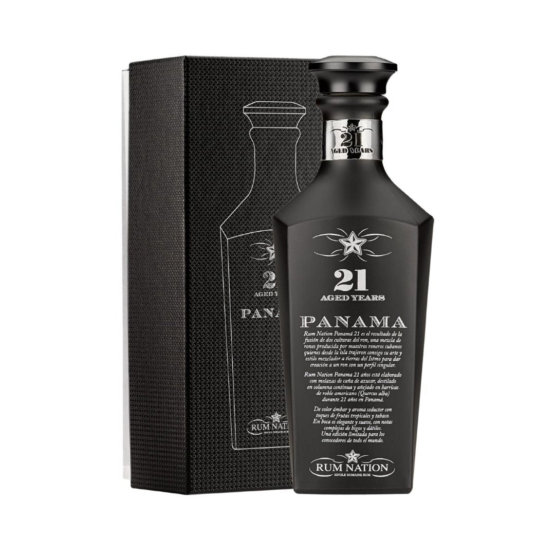 RUM PANAMA 21Y.O. BLACK DECANTER RUM NATION (ASTUCCIATO)