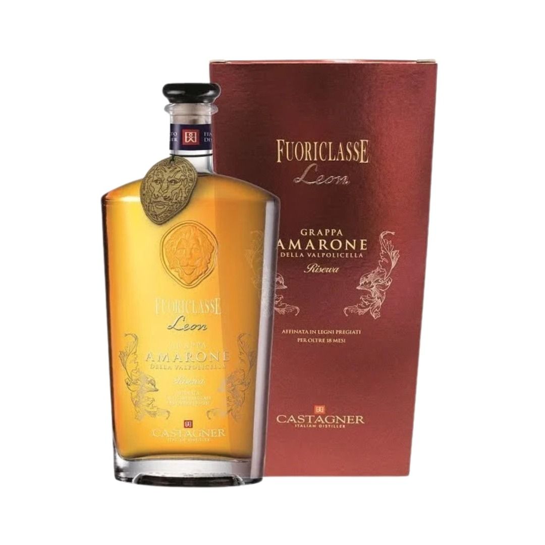 GRAPPA AMARONE RISERVA FUORICLASSE LEON 18 MESI (ASTUCCIO) - CASTAGNER