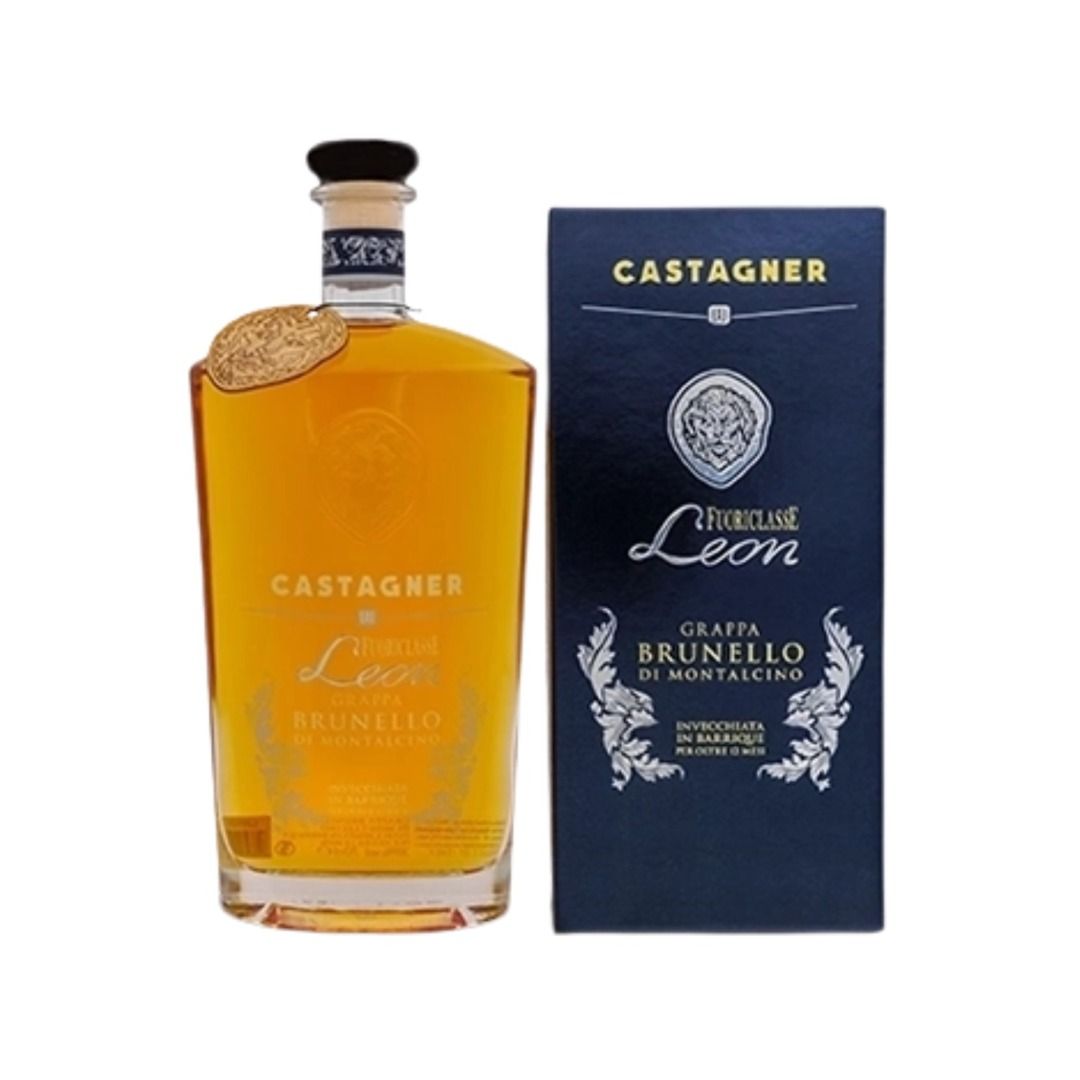 GRAPPA FUORICLASSE LEON BRUNELLO DI MONTALCINO 12 MESI (ASTUCCIO) - CASTAGNER